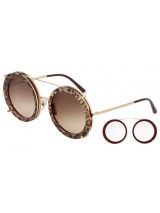 Slnečné okuliare Dolce & Gabbana, model DG2198 round havana