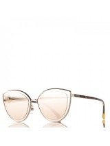 Slnečné okuliare značky Chanel zlaté mačacie